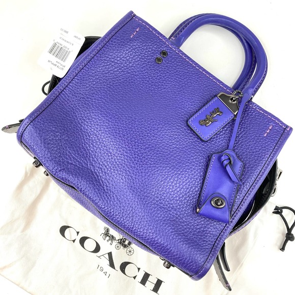 Coach Handbags - Coach | Rogue 25 Purple Pebble Leather NWT 10x8
